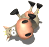 GIF animado (10144) Vaca feliz