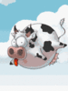 GIF animado (10162) Vaca voladora