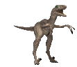 GIF animado (7681) Velociraptor rugiendo