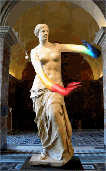 GIF animado (11860) Venus de milo con brazos