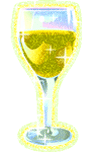 Imagen GIF de Vino blanco glitter animado