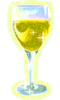 GIF animado (665) Vino blanco glitter
