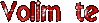 GIF animado (5105) Volim te