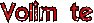 GIF animado (5107) Volim te