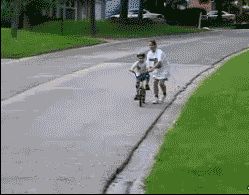 GIF animado (24010) Accidente bicicleta divertido