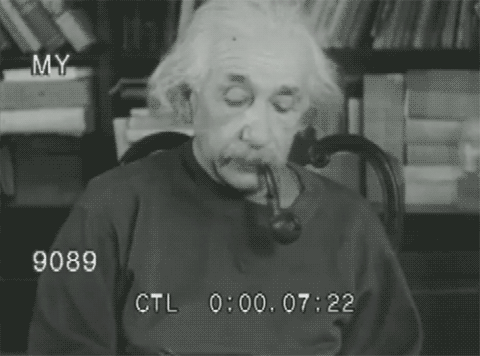 GIF animado (21021) Albert einstein fumando