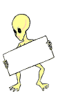 GIF animado (20886) Alien haciendo autoestop