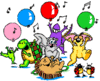 GIF animado (22272) Animales celebracion