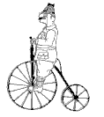 GIF animado (15551) Antiguo ciclista