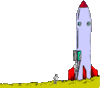 GIF animado (21054) Astronautas cohete