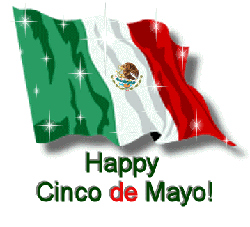 GIF animado (22519) Bandera de mexico en el cinco de mayo