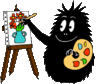GIF animado (17726) Barbapapa negro