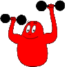 GIF animado (17728) Barbapapa rojo