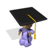 GIF animado (22565) Bebe graduado