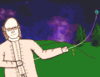 GIF animado (21035) Ben franklin experimento cometa