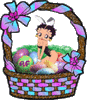 GIF animado (17339) Betty boop cesta pascua