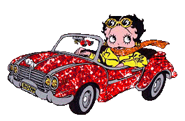 GIF animado (17179) Betty boop coche