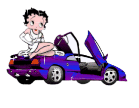 GIF animado (17180) Betty boop coche