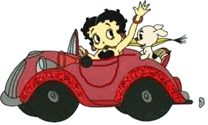 GIF animado (17183) Betty boop coche