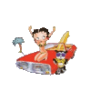 GIF animado (17184) Betty boop coche