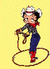 GIF animado (17103) Betty boop cowgirl