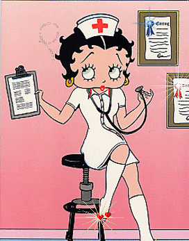 GIF animado (17038) Betty boop enfermera