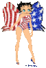 GIF animado (17352) Betty boop patriota americana