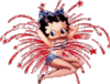 GIF animado (17355) Betty boop patriota americana