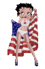 GIF animado (17360) Betty boop patriota americana
