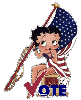 GIF animado (17366) Betty boop patriota americana