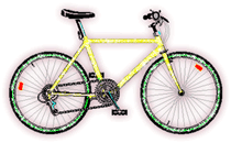 GIF animado (15536) Bicicleta amarilla