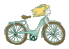 GIF animado (15541) Bicicleta nina