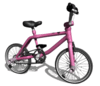 GIF animado (15549) Bicileta rosa