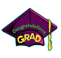 GIF animado (22567) Birrete felicidades graduado