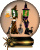 GIF animado (22676) Bola cristal brujas halloween
