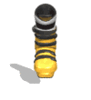 GIF animado (15674) Bota esqui amarilla