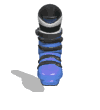 Imagen GIF de Bota esqui azul animado