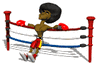 GIF animado (15464) Boxeador afro