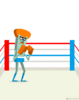 GIF animado (15475) Boxeador ring