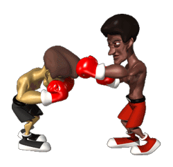 GIF animado (15478) Boxeadores luchando