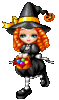 GIF animado (23104) Bruja dollz halloween