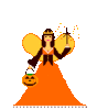 GIF animado (22689) Bruja en halloween