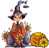 GIF animado (22691) Bruja en halloween