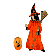 GIF animado (22708) Bruja en halloween