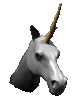 GIF animado (21737) Cabeza unicornio
