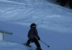 GIF animado (15665) Caida nino esquiando