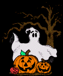 GIF animado (22814) Calabaza halloween fantasma