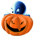 GIF animado (22816) Calabaza halloween fantasma
