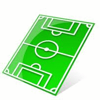 Imagen GIF de Campo futbol girando animado