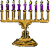 GIF animado (22607) Candelabro de hanukkah